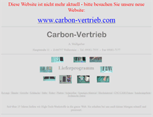 Tablet Screenshot of carbon-vertrieb.de