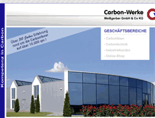 Tablet Screenshot of carbon-vertrieb.com
